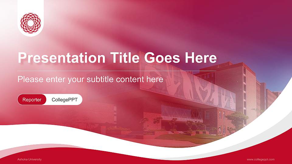 Ashoka University Lecture Sharing and Networking Event PPT Template16:9 ratio PPT effect preview image