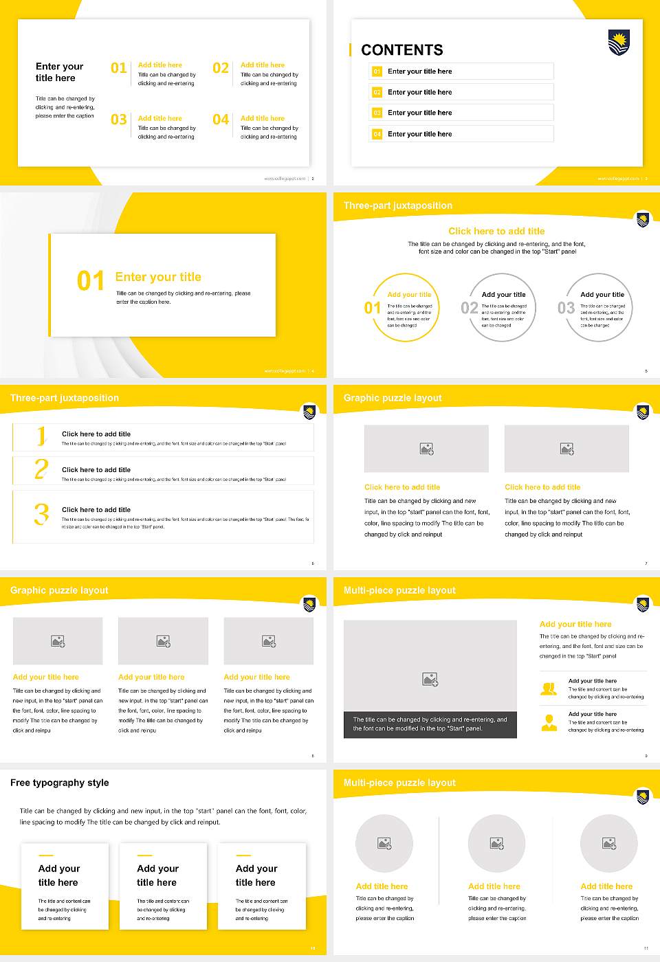 Flinders University Academic Presentation/Research Findings Report PPT Template16:9 ratio PPT effect preview image2
