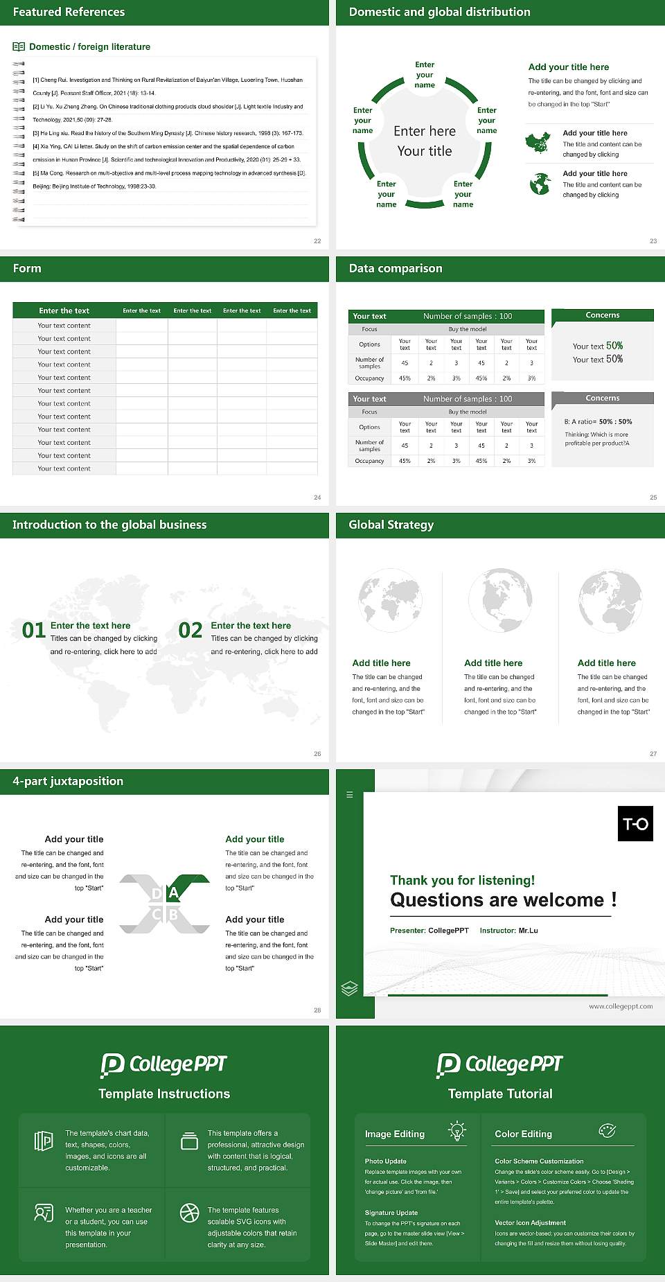 Toi Ohomai Institute of Technology Thesis Proposal/Graduation Defense PPT Template4:3 ratio PPT effect preview image4