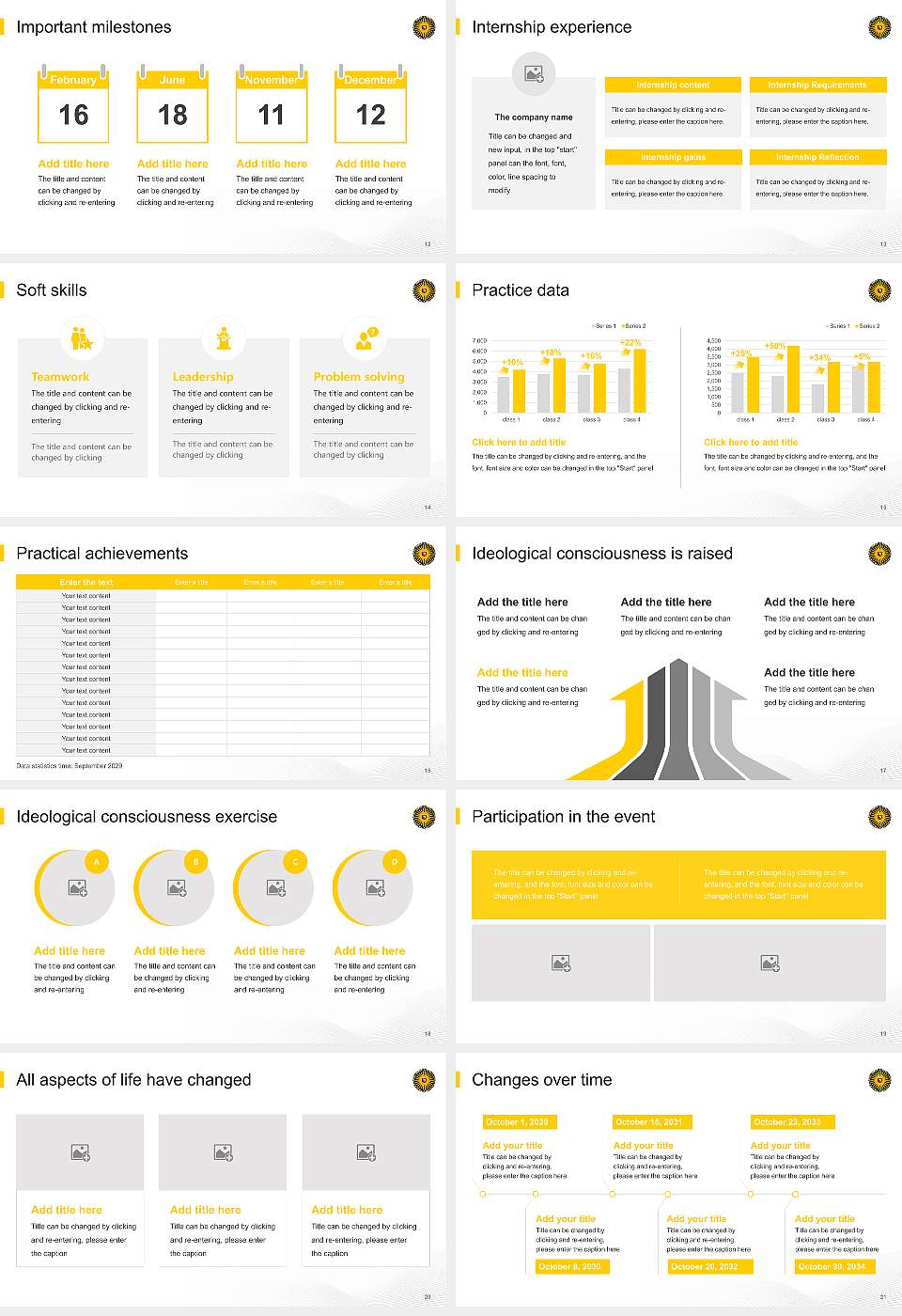University College Utrecht National Scholarship Defense PPT Template16:9 ratio PPT effect preview image3