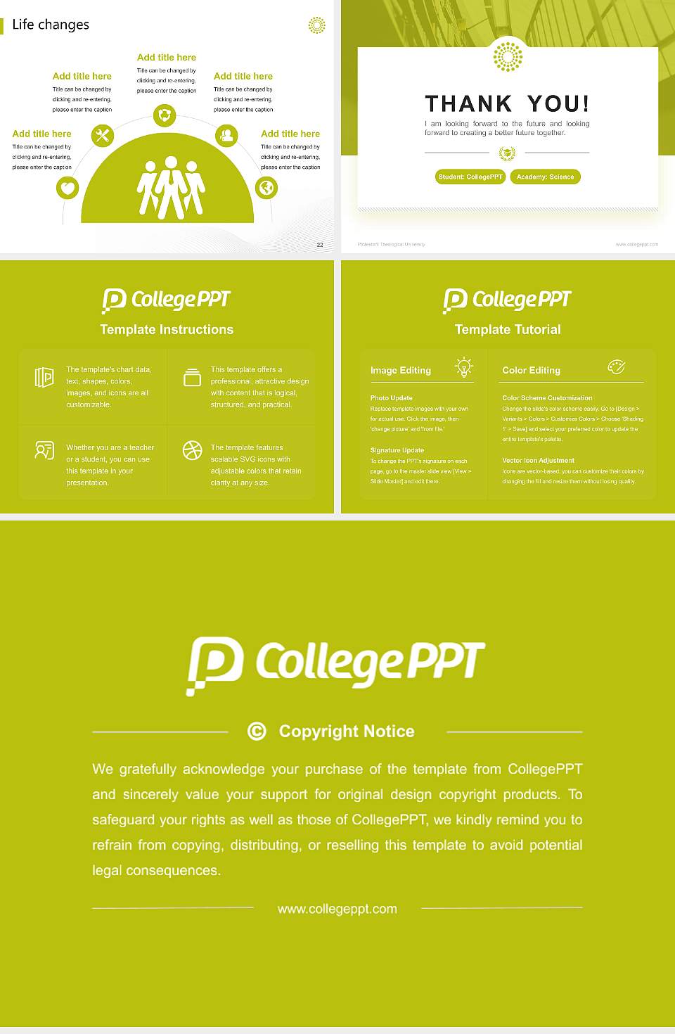 Protestant Theological University National Scholarship Defense PPT Template4:3 ratio PPT effect preview image4