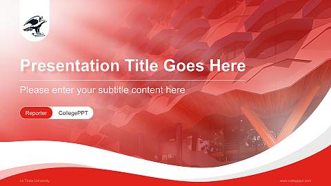 La Trobe University Lecture Sharing and Networking Event PPT Template