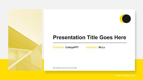 Amsterdam University of the Arts General Purpose PPT Template