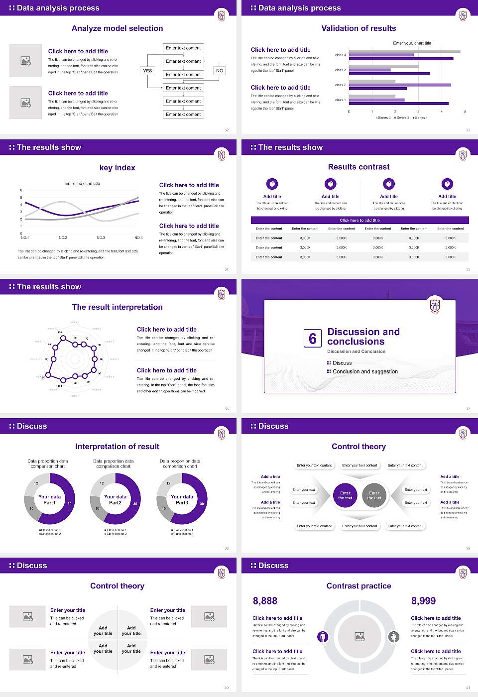 Adichunchanagiri University Graduation Thesis Defense PPT Template16:9 ratio PPT effect preview image5
