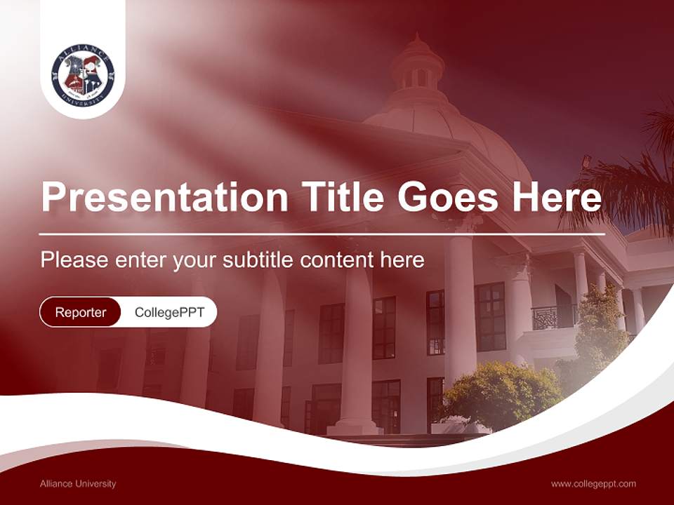 Alliance University Lecture Sharing and Networking Event PPT Template4:3 ratio PPT effect preview image4