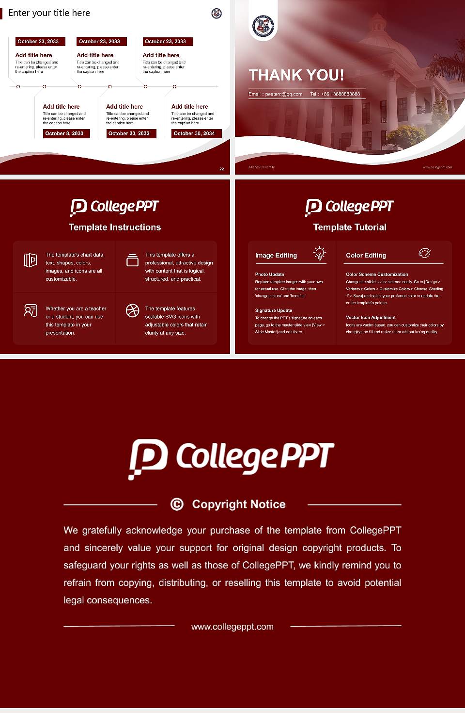 Alliance University Lecture Sharing and Networking Event PPT Template4:3 ratio PPT effect preview image4
