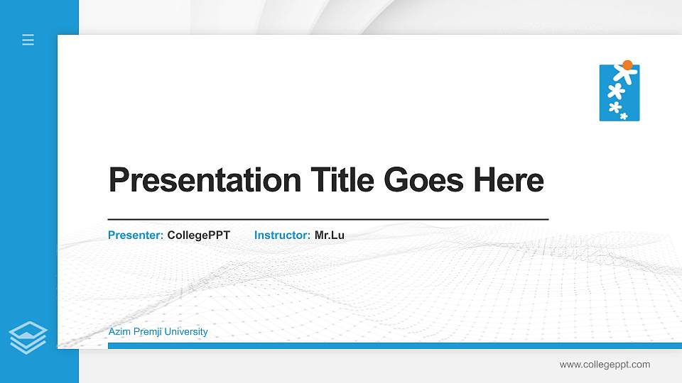 Azim Premji University Thesis Proposal/Graduation Defense PPT Template16:9 ratio PPT effect preview image