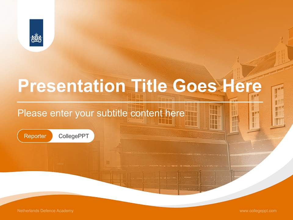 Netherlands Defence Academy Lecture Sharing and Networking Event PPT Template4:3 ratio PPT effect preview image4