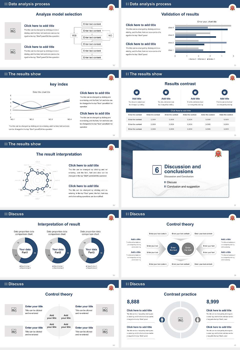 Arunodaya University Graduation Thesis Defense PPT Template16:9 ratio PPT effect preview image5