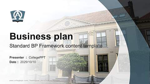 Theological University of Kampen Competition/Entrepreneurship Contest PPT Template