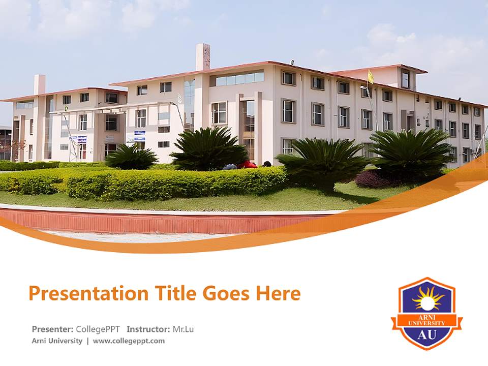 Arni University Course/Courseware Creation PPT Template4:3 ratio PPT effect preview image5