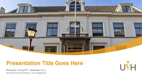 University of Humanistic Studies Course/Courseware Creation PPT Template