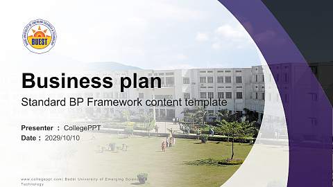 Baddi University of Emerging Sciences & Technology Competition/Entrepreneurship Contest PPT Template