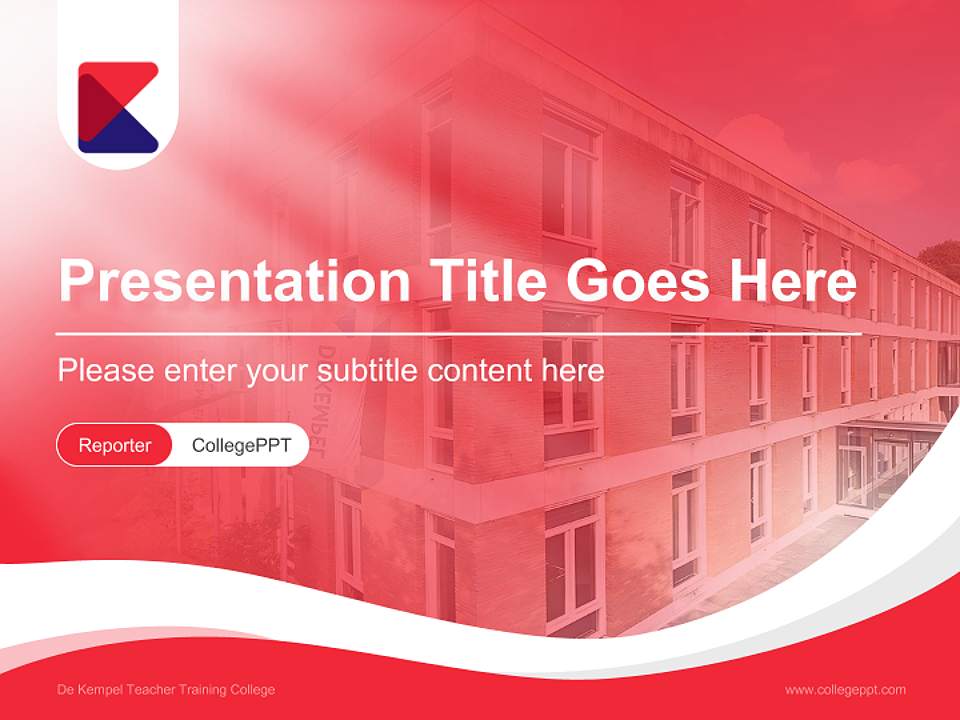 De Kempel Teacher Training College Lecture Sharing and Networking Event PPT Template4:3 ratio PPT effect preview image4