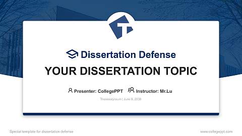 Theresialyceum Graduation Thesis Defense PPT Template
