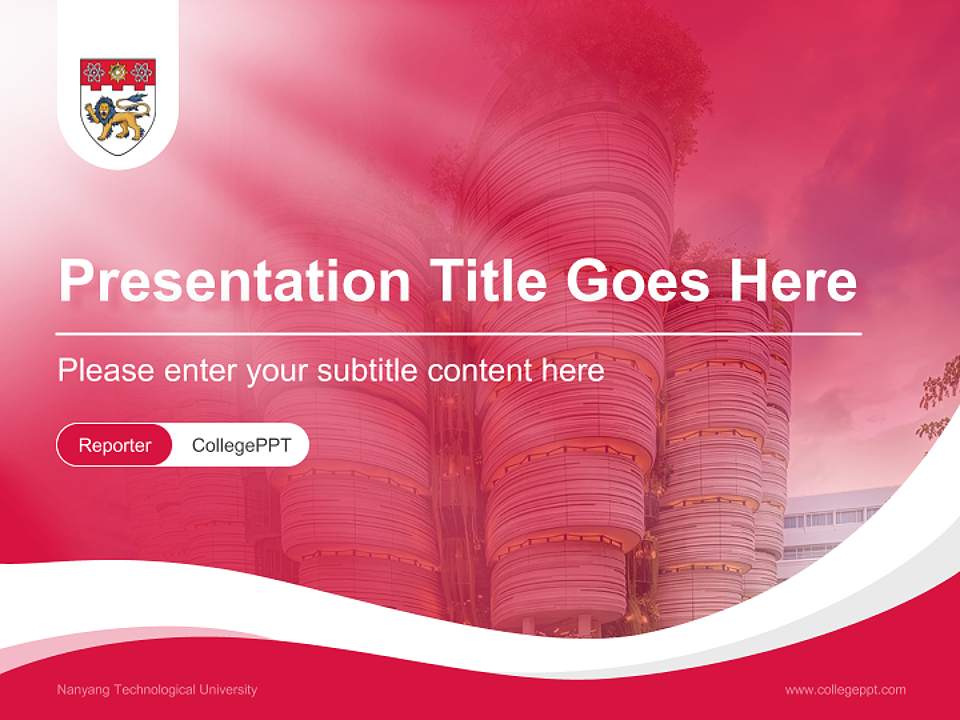 Nanyang Technological University Lecture Sharing and Networking Event PPT Template4:3 ratio PPT effect preview image4