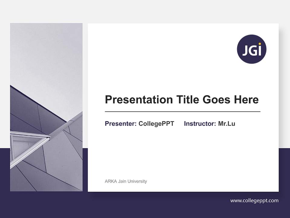 ARKA Jain University General Purpose PPT Template4:3 ratio PPT effect preview image6