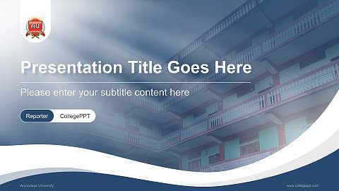 Arunodaya University Lecture Sharing and Networking Event PPT Template