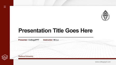 Radboud University Thesis Proposal/Graduation Defense PPT Template