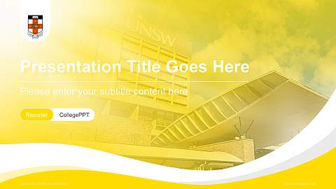 University of New South Wales Lecture Sharing and Networking Event PPT Template