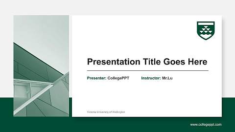 Victoria University of Wellington General Purpose PPT Template