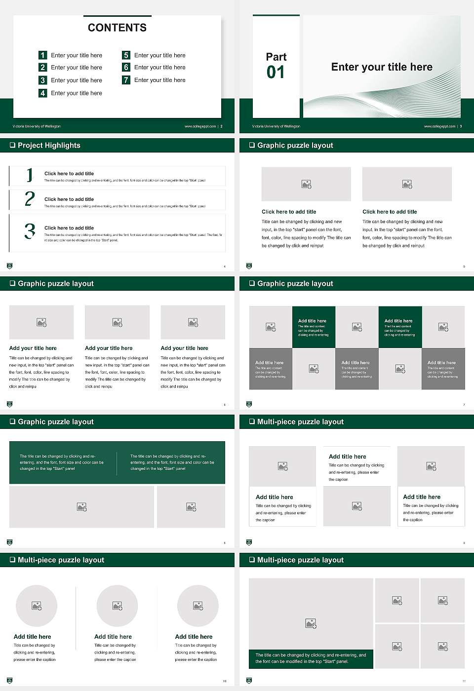 Victoria University of Wellington General Purpose PPT Template16:9 ratio PPT effect preview image2