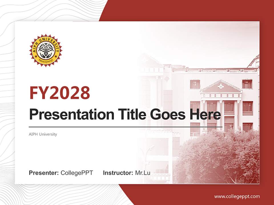 AIPH University Academic Presentation/Research Findings Report PPT Template4:3 ratio PPT effect preview image5