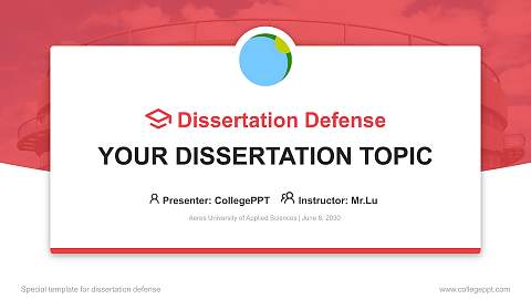Aeres University of Applied Sciences Graduation Thesis Defense PPT Template