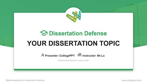 Whitireia New Zealand Graduation Thesis Defense PPT Template