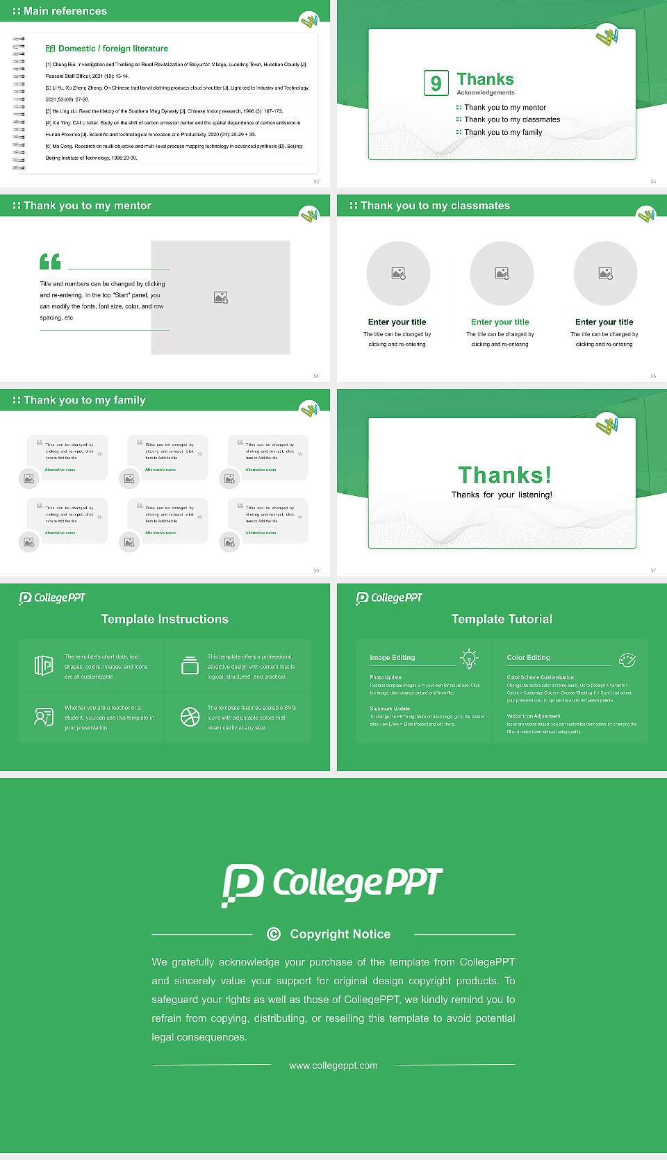 Whitireia New Zealand Graduation Thesis Defense PPT Template16:9 ratio PPT effect preview image7