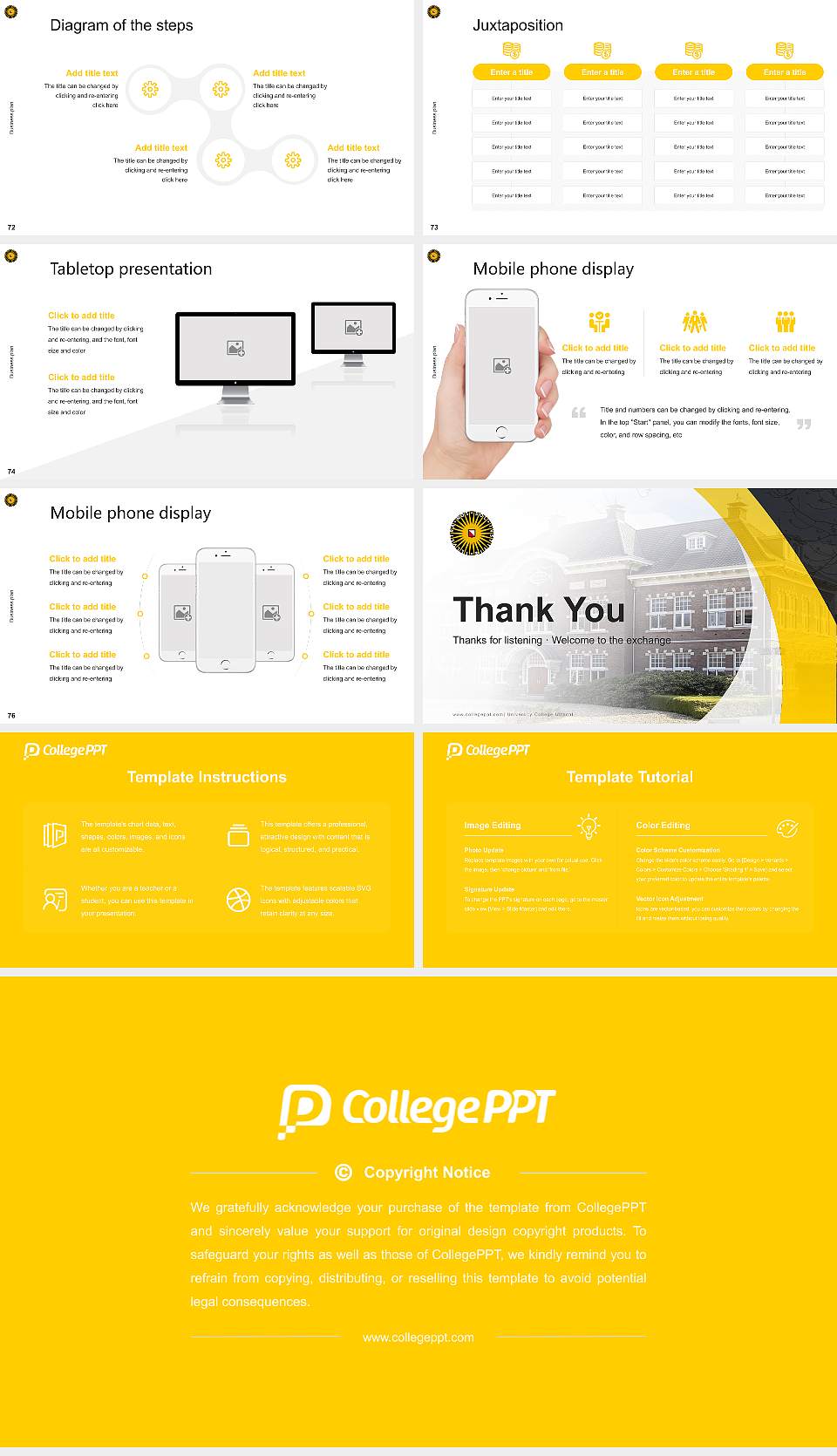 University College Utrecht Competition/Entrepreneurship Contest PPT Template16:9 ratio PPT effect preview image9
