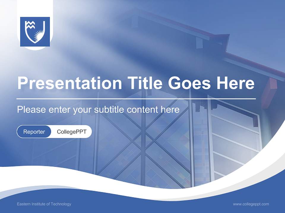 Eastern Institute of Technology Lecture Sharing and Networking Event PPT Template4:3 ratio PPT effect preview image4