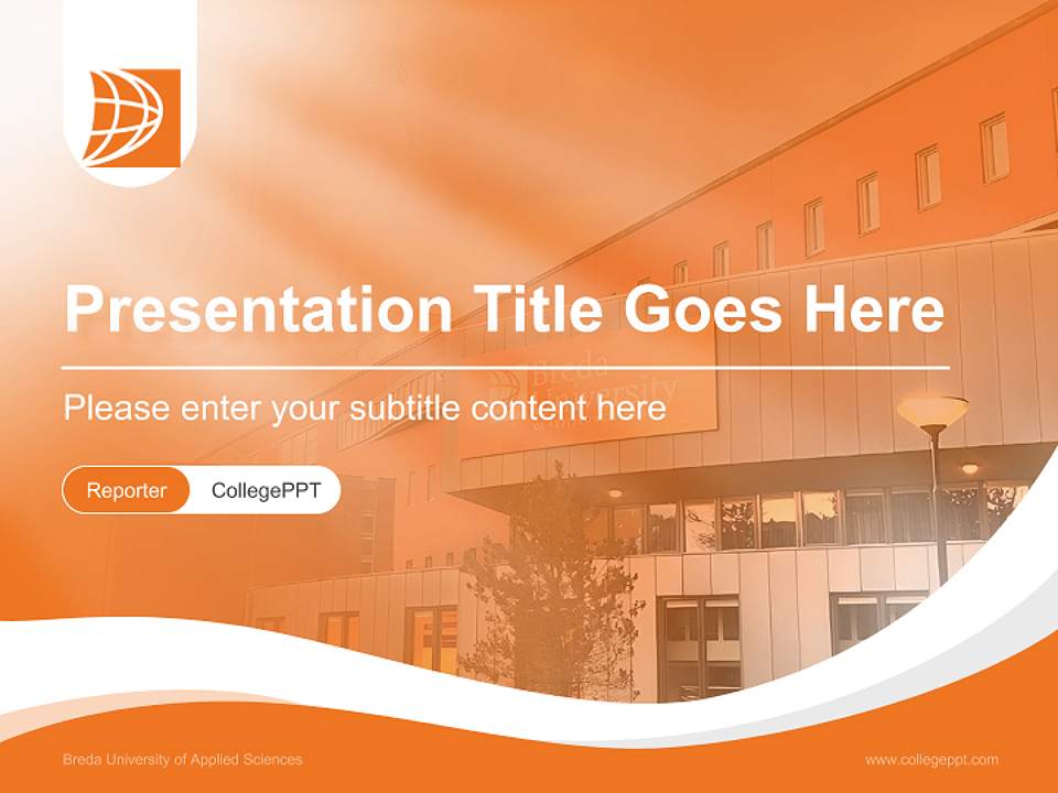 Breda University of Applied Sciences Lecture Sharing and Networking Event PPT Template4:3 ratio PPT effect preview image4