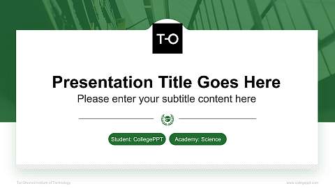 Toi Ohomai Institute of Technology National Scholarship Defense PPT Template