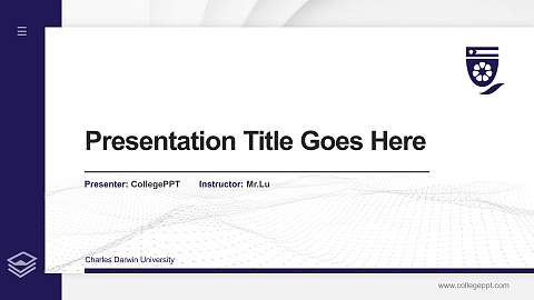 Charles Darwin University Thesis Proposal/Graduation Defense PPT Template