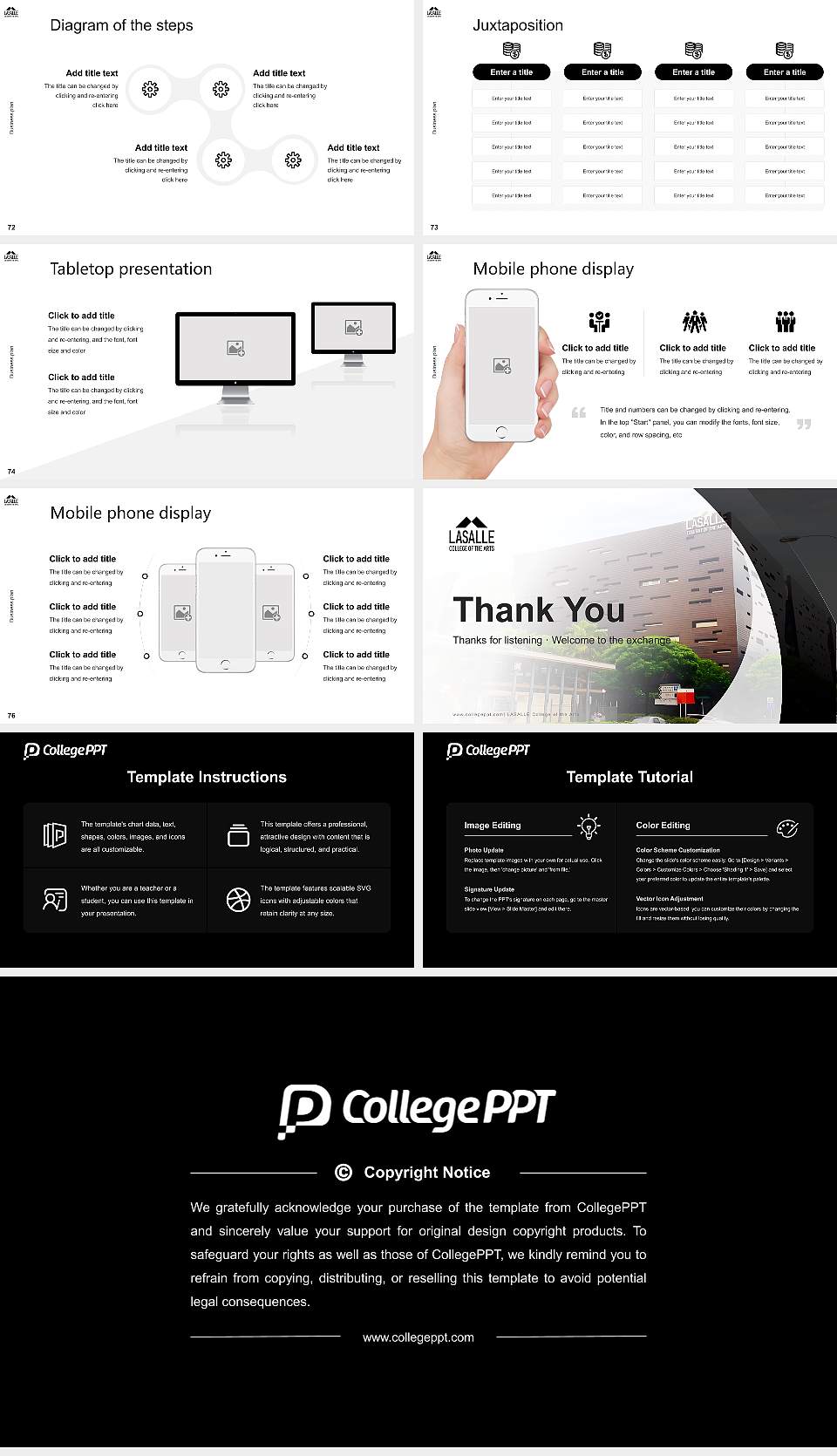 LASALLE College of the Arts Competition/Entrepreneurship Contest PPT Template16:9 ratio PPT effect preview image9