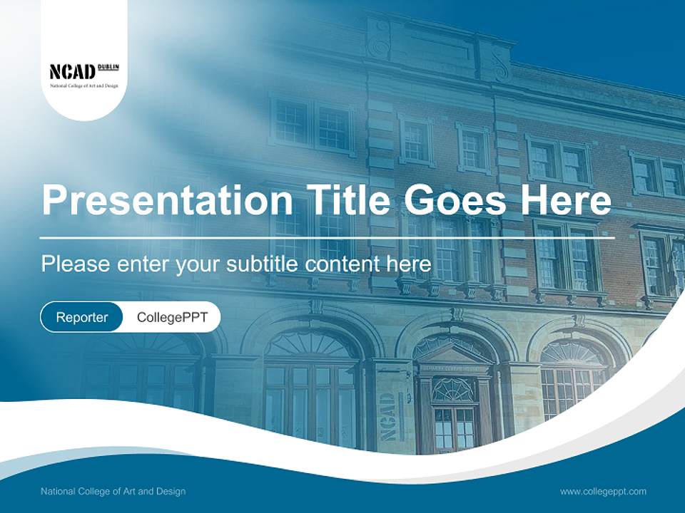 National College of Art and Design Lecture Sharing and Networking Event PPT Template4:3 ratio PPT effect preview image4