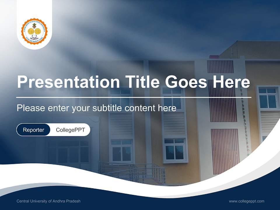 Central University of Andhra Pradesh Lecture Sharing and Networking Event PPT Template4:3 ratio PPT effect preview image4