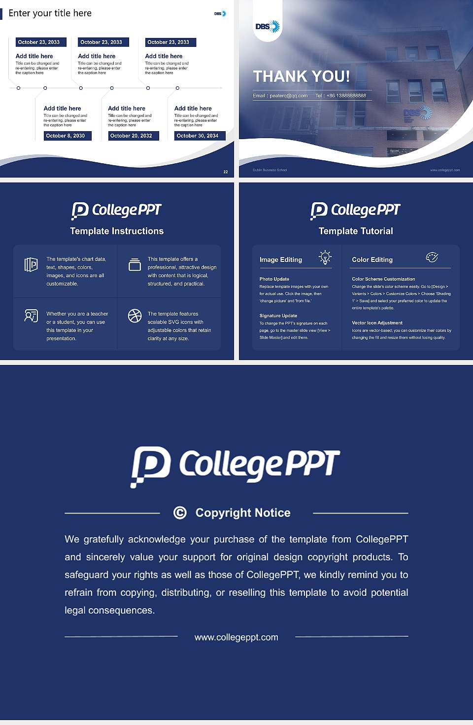Dublin Business School Lecture Sharing and Networking Event PPT Template4:3 ratio PPT effect preview image4