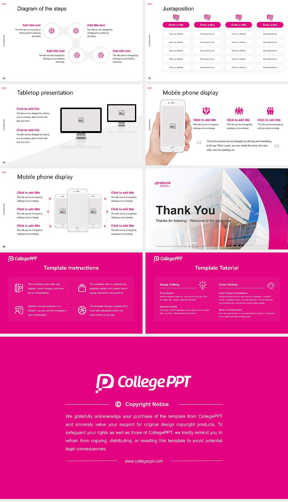 Inholland University of Applied Sciences Competition/Entrepreneurship Contest PPT Template16:9 ratio PPT effect preview image9