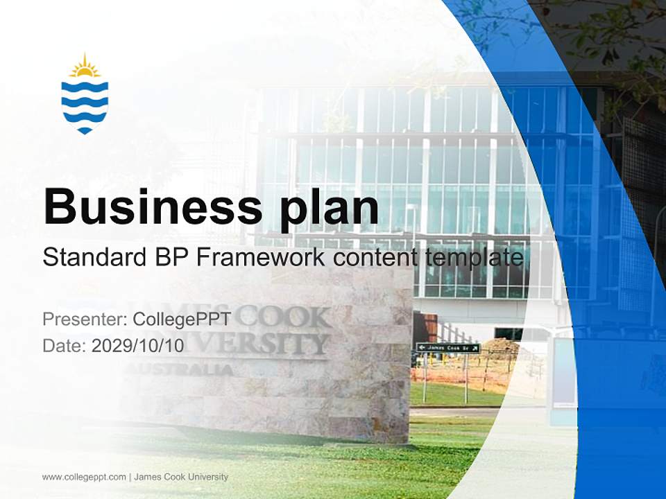 James Cook University Competition/Entrepreneurship Contest PPT Template4:3 ratio PPT effect preview image9
