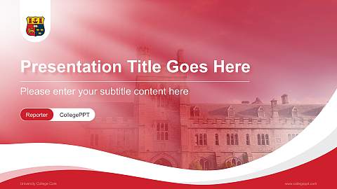 University College Cork Lecture Sharing and Networking Event PPT Template