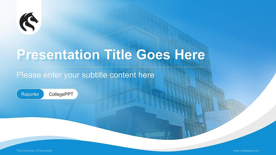 The University of Newcastle Lecture Sharing and Networking Event PPT Template16:9 ratio PPT effect preview image
