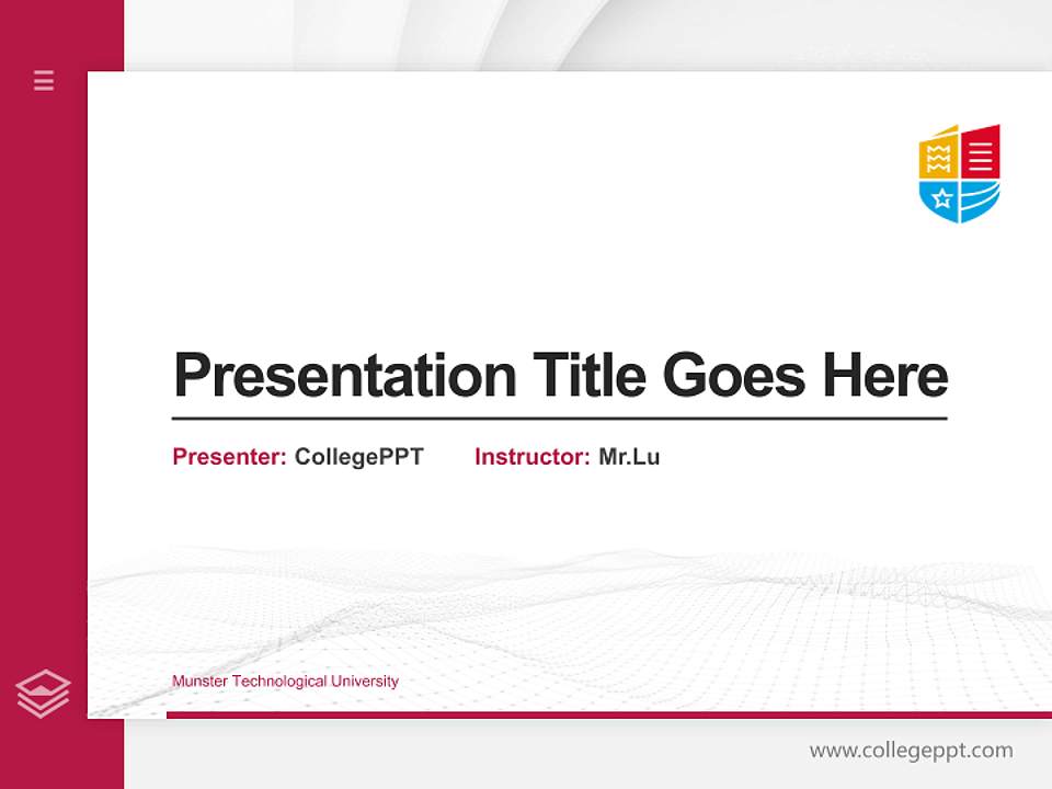 Munster Technological University Thesis Proposal/Graduation Defense PPT Template4:3 ratio PPT effect preview image5