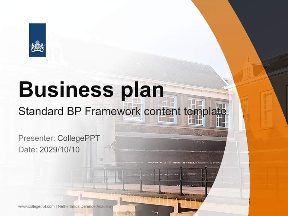 Netherlands Defence Academy Competition/Entrepreneurship Contest PPT Template4:3 ratio PPT effect preview image9