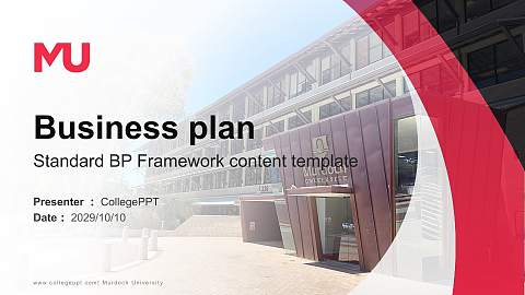 Murdoch University Competition/Entrepreneurship Contest PPT Template