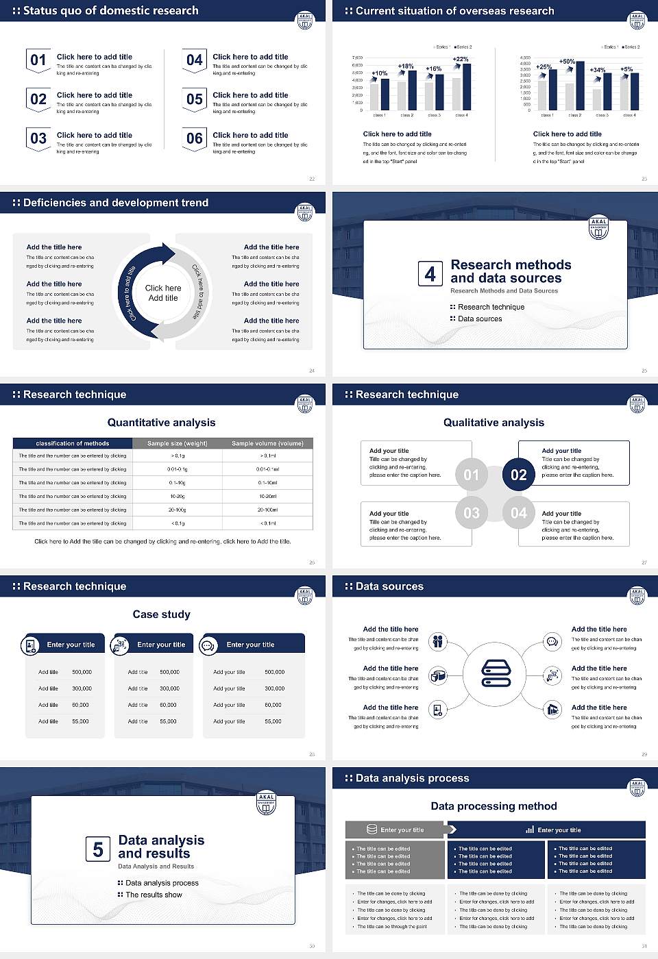 Akal University Graduation Thesis Defense PPT Template16:9 ratio PPT effect preview image4