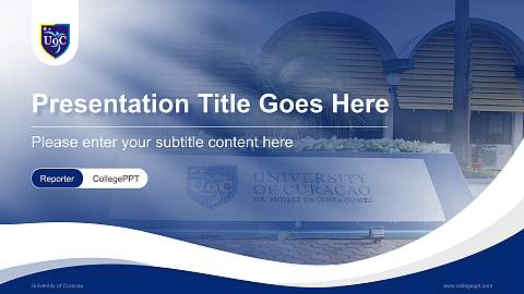 University of Curacao Lecture Sharing and Networking Event PPT Template