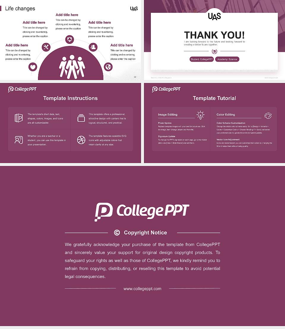 University of the Arts Singapore National Scholarship Defense PPT Template16:9 ratio PPT effect preview image4