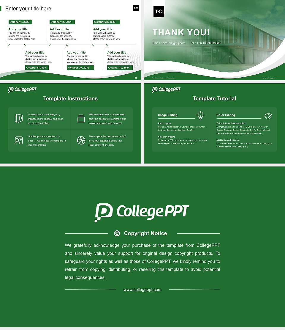 Toi Ohomai Institute of Technology Lecture Sharing and Networking Event PPT Template16:9 ratio PPT effect preview image4